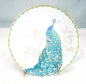 222 Fifth PEACOCK GARDEN Bread & Butter Appetizer Plate(s) READ - Picture 1 of 6