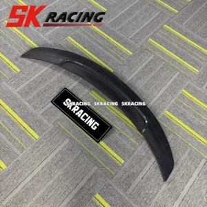 Real Carbon Fiber Rear Trunk Lip Spoiler Wing Fits For 2014-2020 Maserati Ghibli - Picture 1 of 18