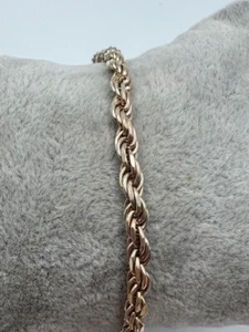 Unisex AGI 925 Sterling Silver Rope Bracelet - Picture 1 of 13