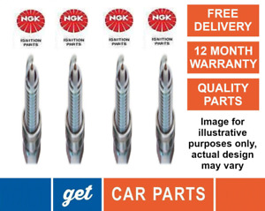 NGK Spark Plugs X4 for Vauxhall Insignia 1.6 Turbo 2009 onwards ZFR6BP-G