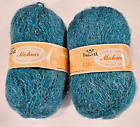Phentex MOHAIR Acrylic Yarn Color 48 Color is Opale Green/Blue 2 Skeins New 1.75