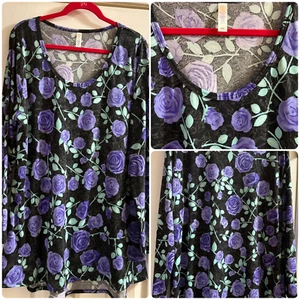 Camisetas Lynnae de manga larga LuLaRoe - Multicolores y estampados - 2X y 3X - Imagen 1 de 19