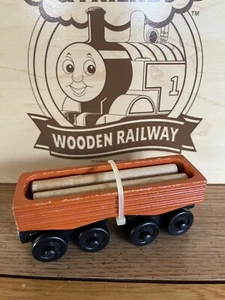 ¡THE GREAT Railway Adventures TREN DE MADERA TRONCO NARANJA! COMPATIBLE CON THOMAS FRIENDS - Imagen 1 de 10
