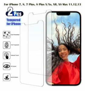 2x For Apple iPhone 13 12 11 Pro XS Max XR Plastic TPU / Glass Screen Protector - Picture 1 of 3