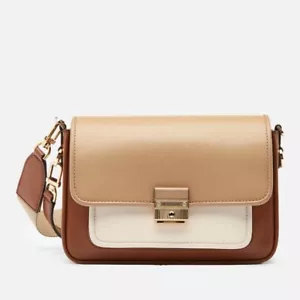 MICHAEL Michael Kors Borsa Messenger Donna Bradshaw Media Cammello Multi - Foto 1 di 16