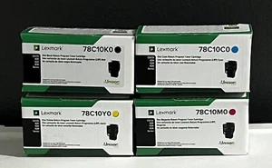 Lexmark Unison CS/CX 420-520-620 78C10K0 78C10Y0 78C10M0 78C10C0 NEU OEM - Bild 1 von 1