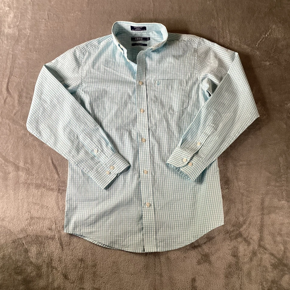 Izod 男孩衬衫 L 码 14/16 纽扣长袖  — 第 1/4 张图片