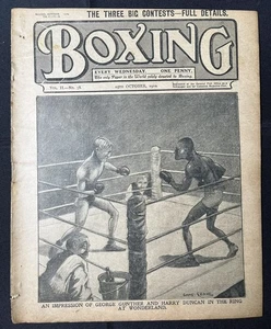 1910 October 15th BOXING Vintage Magazine GEORGE GUNTHER vs. HARRY DUNCAN - Picture 1 of 9