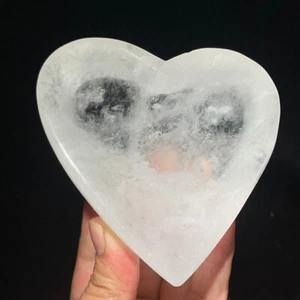 520g Natural white crystal Quartz hand Carved ashtray crystal Reiki healing - Picture 1 of 12