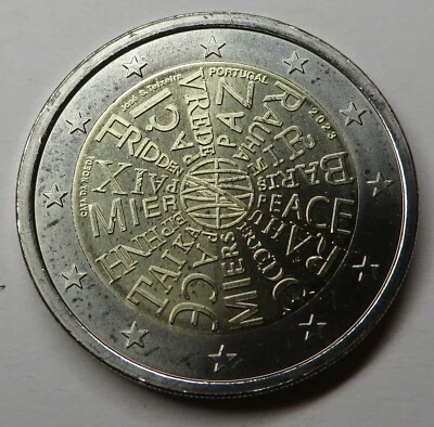 Portugal 2 Euro 2023 Bi-Metal BU (Peace Among Nations) - Image 1 of 2