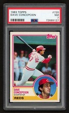 1983 TOPPS DAVE CONCEPCION #720 CINCINNATI REDS ALL-TIME GREAT PSA 7 NEAR MINT