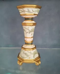 Fitz & Floyd Clairmont Tall Pilar Candleholder 11" New - Picture 1 of 6
