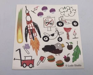 Bluey Escape konvertierbares Spielzeug Spielset Ersatz AUFKLEBERBLATT - Bild 1 von 2