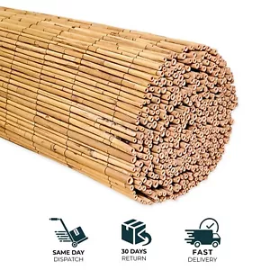 3M Bamboo Screening Roll Natural Fence Panel Quality Reed Fencing Garden Outdoor - Picture 1 of 37