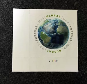 2013USA #4740 Global Forever Rate Earth - Plate Number Single - Mint NH space - Picture 1 of 2