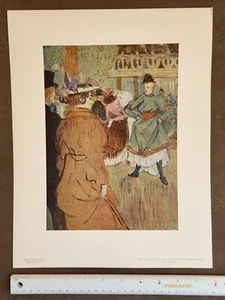 Toulouse-Lautrec 11 x 14" print-Quadrille at The Moulin Rouge/Nat'l Gallery (EX) - Picture 1 of 4