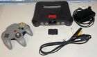 Nintendo 64 N64 System Home Console W/ Expansion Pak Pack Charcoal Gray - TESTED
