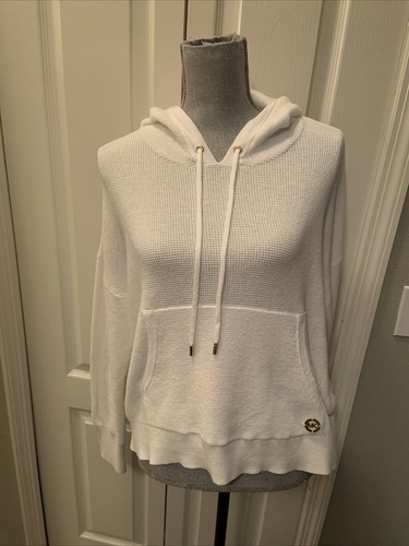 Felpa donna Michael Kors con cappuccio pull over taglia large