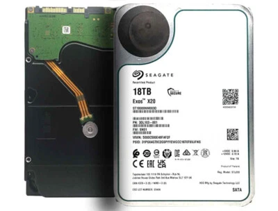Seagate Exos X20 18TB 7200 SATA 6Gb/s 3.5" Enterprise Hard Drive - ST18000NM003D - Image 1 of 4
