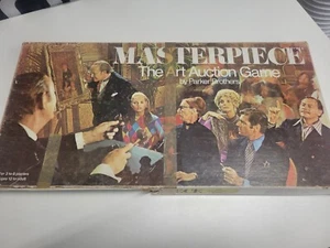 1970 Masterpiece Art Auction Board Game Parker Brothers Vintage Complete in Box - Picture 1 of 13