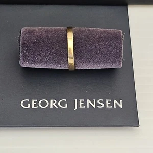 Georg Jensen MAGIC #1513B 18ct 750 Plain Yellow Gold Ring Size 55 - Picture 1 of 10