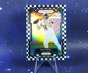 2023 Panini Prizm Sam Howell Black and White Checkerboard SSP Washington - Bild 1 von 13
