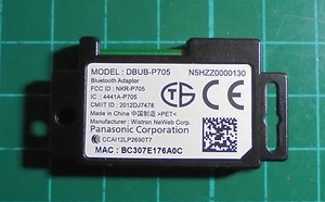 N5HZZ0000130 - BLUETOOTH DONGLE PANASONIC - DBUB-P705 - Bild 1 von 1