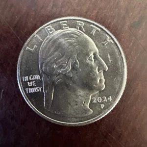 2024 P Patsy Takemoto Mint Quarter Off Center Strike Through Error - Picture 1 of 5