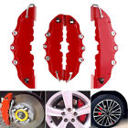 4Pcs 3D Style Red Car Front & Rear Disc Brake Caliper Covers Car Accessories Set Ford Fiesta