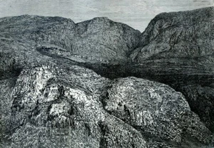 Greece, Delphi and Parnassus......Antique Engraving 1883 - Picture 1 of 2