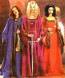 WOW!! MISS MEDIEVAL RENAISSANCE GOWNS COSTUME SEWING PATTERN 6-12 McCalls 3663 - Afbeelding 1 van 8