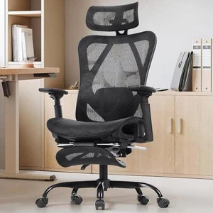 HOOBRO Ergonomischer Bürostuhl Büro Computer Schreibtischstuhl Hochlehner Netzstühle - Bild 1 von 9