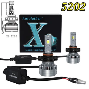 5202 H16 LED Fog Light Bulbs for 2007-2015 Chevy Silverado 1500 Cool White 2000W - Picture 1 of 6