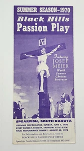 Folleto del programa de recuerdos The Black Hills Passion Play temporada de verano 1970 - Imagen 1 de 4