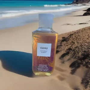 Bath & Body Works Oahu Coconut Sunset Shower Gel With Essential Oils 10 oz - Picture 1 of 16