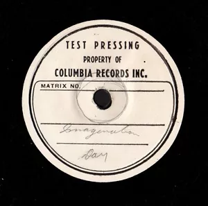 DAY, Doris. Imagination 7"" 33 Vinyl Test Pressen auf 10,5"" Disc. c. 1949 M- - Bild 1 von 2