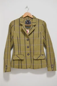 Rydale Lucinda Equestrian Jacket Green Size 8 Pure Wool Tweed Womens hacking - Picture 1 of 10