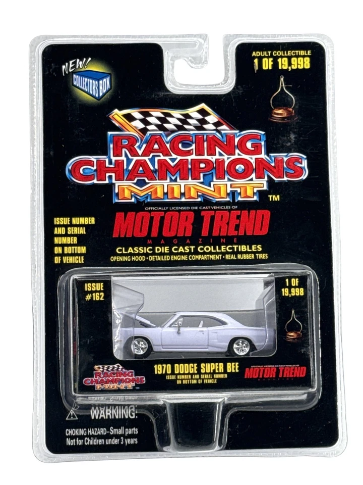 Dodge Super Bee 1970 de colección Racing Champions como nuevo Die Cast Car Motor Trend 1:64 Foto 1 de 4