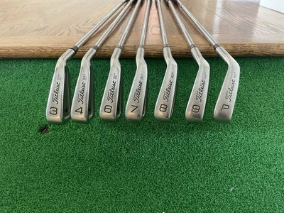 Titleist DCI Black Iron Golf Clubs 3, 4, 6, 7, 8, 9, P, Stiff Tri-Spec Steel RH - Image 1 of 4