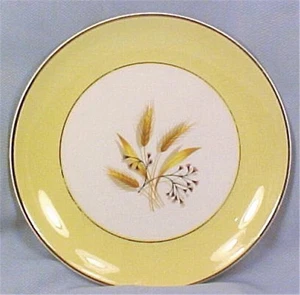 Autumn Gold Salad Plate Wheat Century Service Corp Retro Vintage Mid Century - Picture 1 of 3