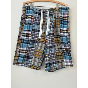 American Eagle Outfitters pantaloncino patchwork a quadri uomo misto cotone medio - Foto 1 di 6