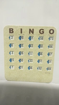 Bingo Cards with Sliding Windows 10 Reusable Shutter Cards - Image 1 of 3