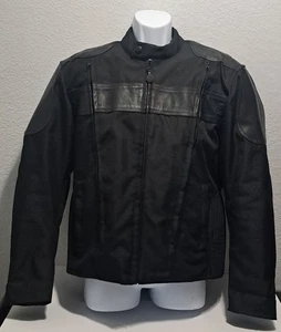Texport Textrak TJ17 Men's Motorcycle Jacket Mesh Biker Black Medium! - Foto 1 di 10