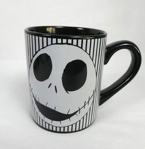 Disney Jack Skellington Kaffeebecher 14 Oz Schwarz & Weiß Nightmare Before Xmas - Bild 1 von 5