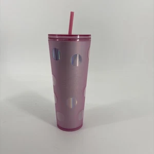 Vaso Starbucks a lunares rosa Mickey Walt Disney World 2022 parques Disney - Imagen 1 de 6