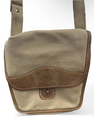 Ghurka Bolso de Hombro Cuero Marrón Tostado Lona Foto 1 de 4