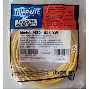 EATON TRIPP LITE SERIES CONNECTIVIT N200-025-WH 25FT CAT6 WHITE GIGABIT MOLDED R - Afbeelding 1 van 1