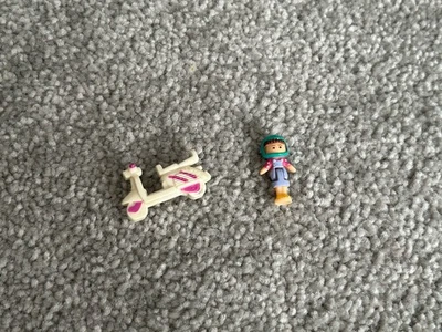 Polly Pocket Figure And Scooter ￼ - Image 1 of 4