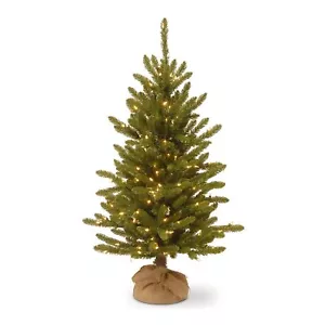 Mini Albero di Natale Artificiale Preilluminato | Include Piccole Luci - 4 ft...... - Foto 1 di 5