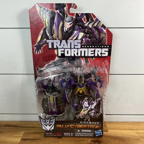TRANSFORMERS FALL OF CYBERTRON DELUXE KICKBACK INSECTICON DRONE HASBRO NEW Cover